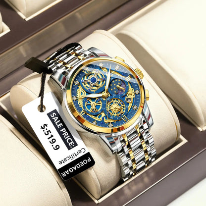 POEDAGAR Luxury High Quality Watch Waterproof