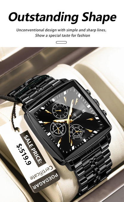 POEDAGAR Business Men Clock