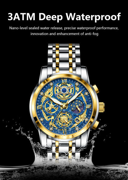 POEDAGAR Luxury High Quality Watch Waterproof
