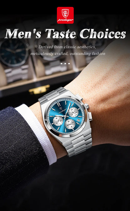 POEDAGAR Luxury Quartz Watch Sport