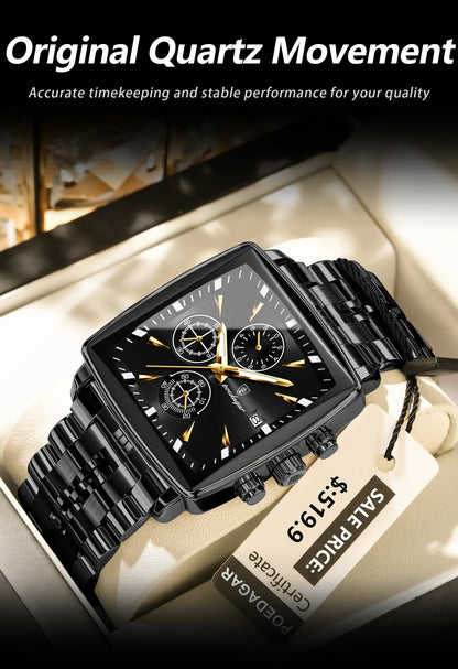 POEDAGAR Business Men Clock