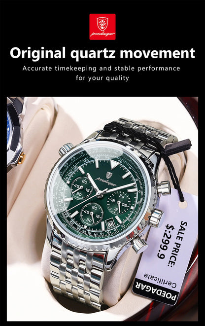 POEDAGAR Luxury Military Watch Waterproof