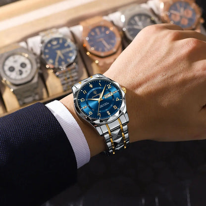 POEDAGAR Luxury Men Quartz Watch