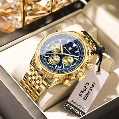 POEDAGAR Luxury Military Watch Waterproof