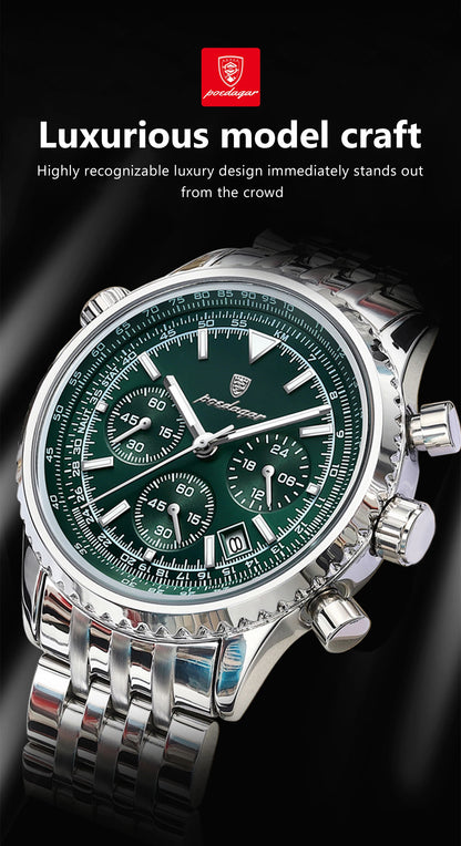 POEDAGAR Luxury Military Watch Waterproof