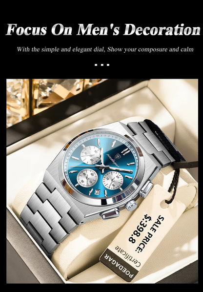 POEDAGAR Luxury Quartz Watch Sport
