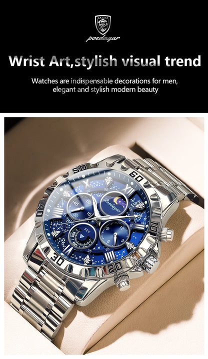 POEDAGAR Top Luxury Man Wristwatch