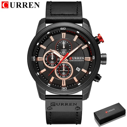 Luxury Chronograph Quartz Watch Men Sports