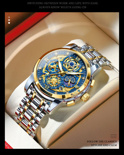 POEDAGAR Luxury High Quality Watch Waterproof