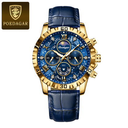 POEDAGAR Luxury Waterproof Watch