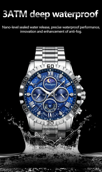 POEDAGAR Top Luxury Man Wristwatch