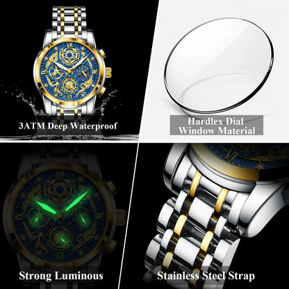POEDAGAR Luxury High Quality Watch Waterproof
