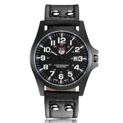 SOKI Mens Casual Wristwatch Quartz